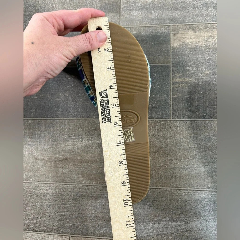 NEW Ganni x Dr Scholls Blue Plaid Pescura Heel Clogs - Picture 7 of 8